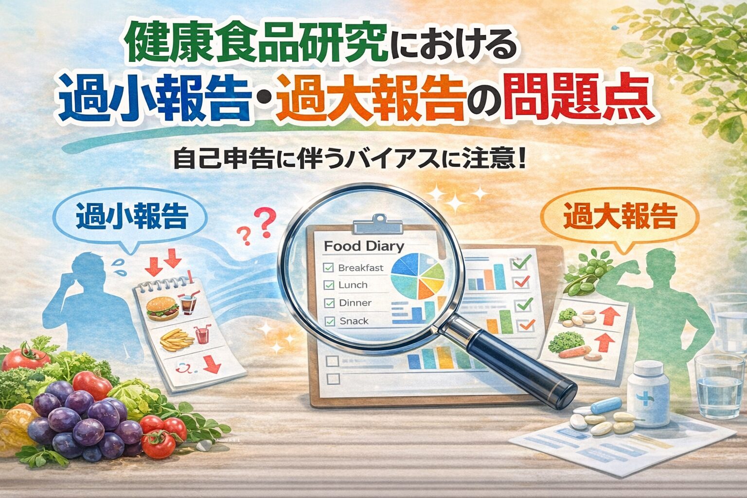 第3回テーマ: 健康食品の研究における過小報告・過大報告の問題点
